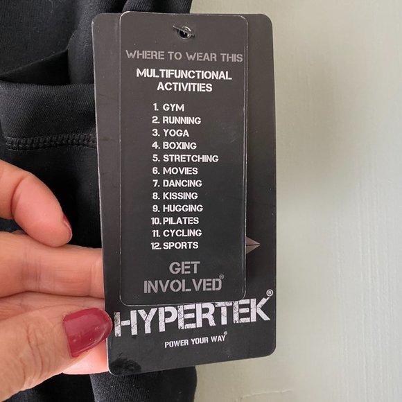 NWT Hypertek Leggings black large - Picture 4 of 7